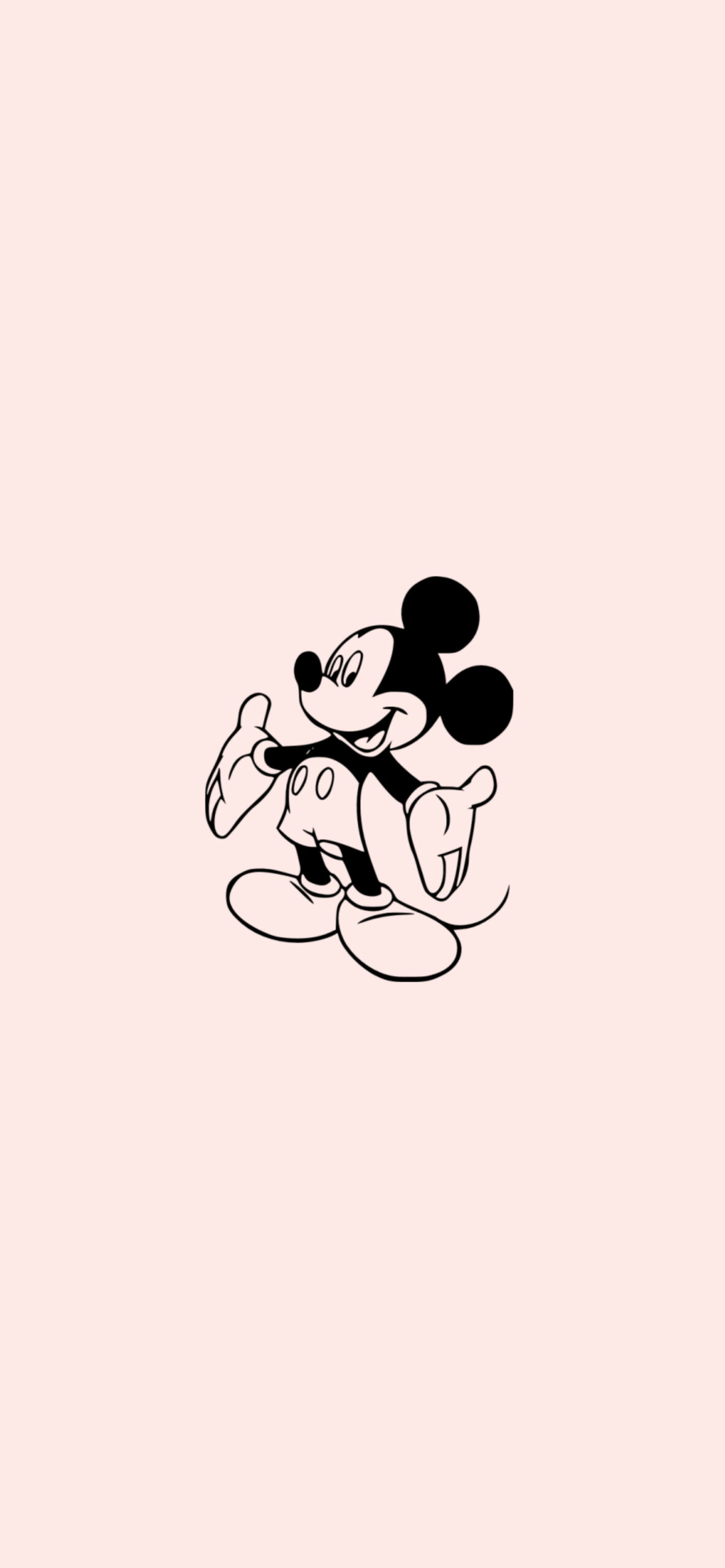 Mickey Mouse Light Pink Wallpaper Mouse Wallpaper 4k