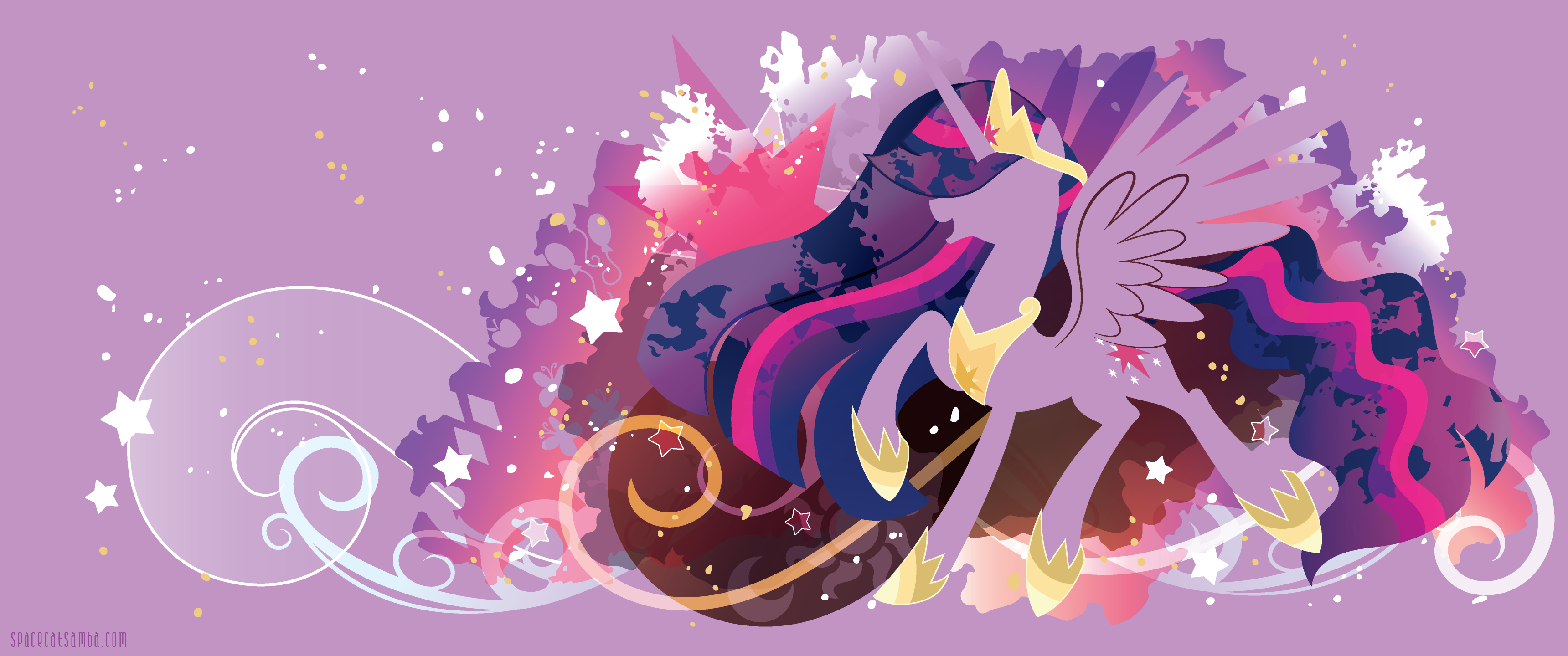 Princess of Equestria Twilight Silhouette Wallpaper