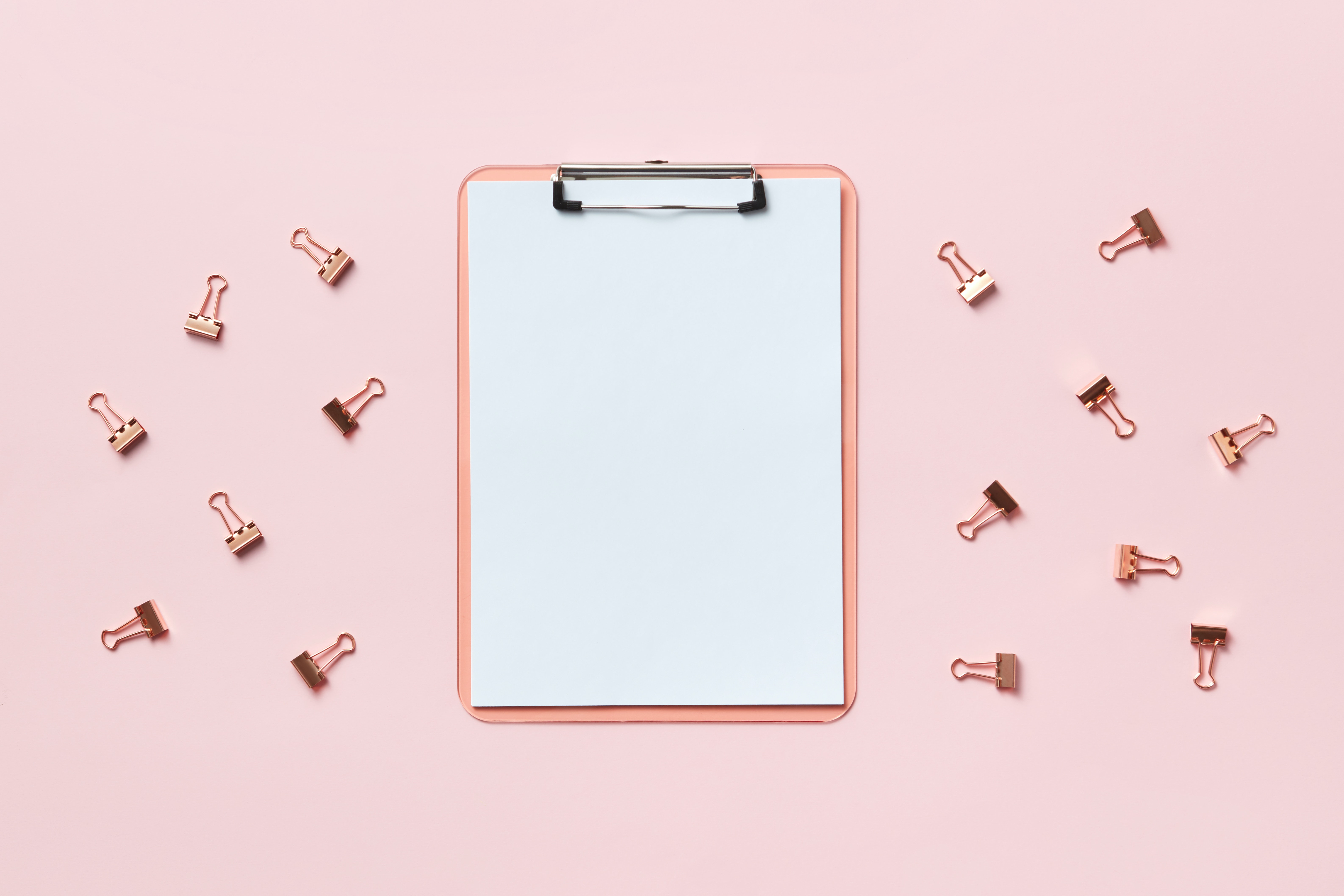 Business Plan Printed on Paper on a Clipboard · Free