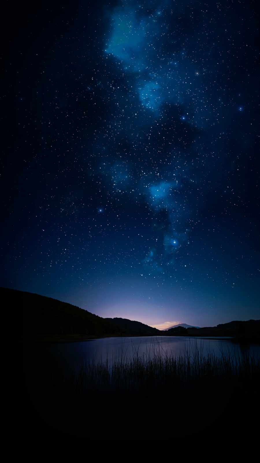 Star Night Lake Wallpaper, iPhone Wallpaper