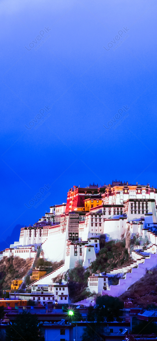 Potala Palace Nightscape Mobile Wallpaper Image Free Download