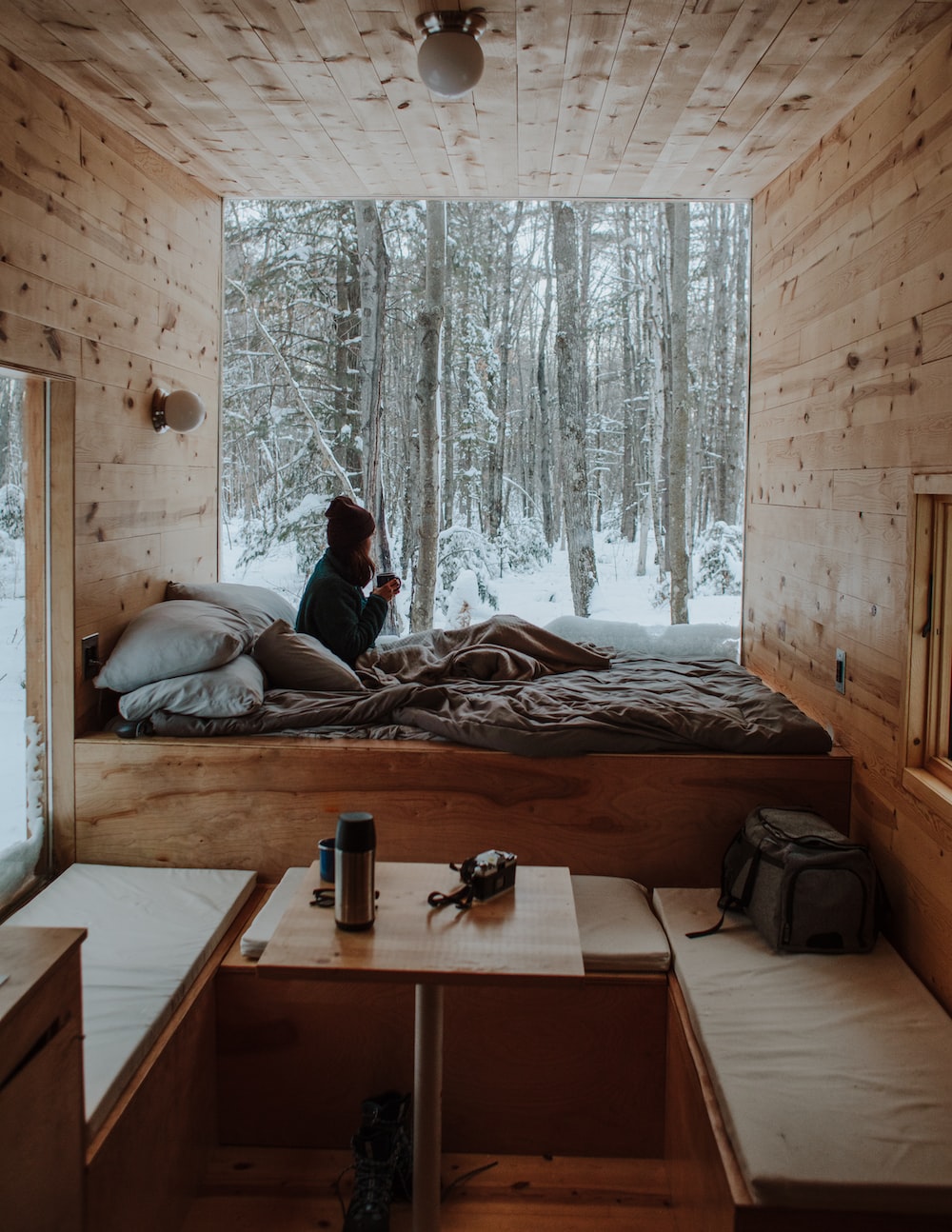 Winter Cabin Picture. Download Free Image