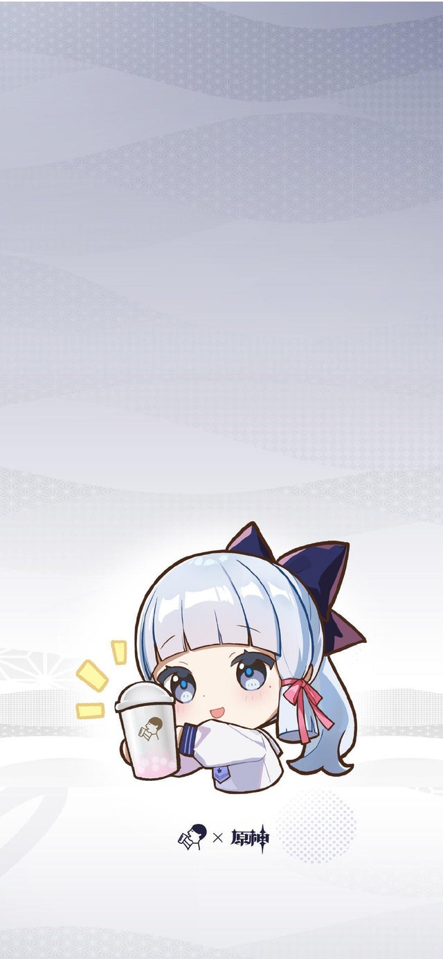 HEYTEA X Genshin Collab & Ayaka Mobile Wallpaper, R Genshin_Impact