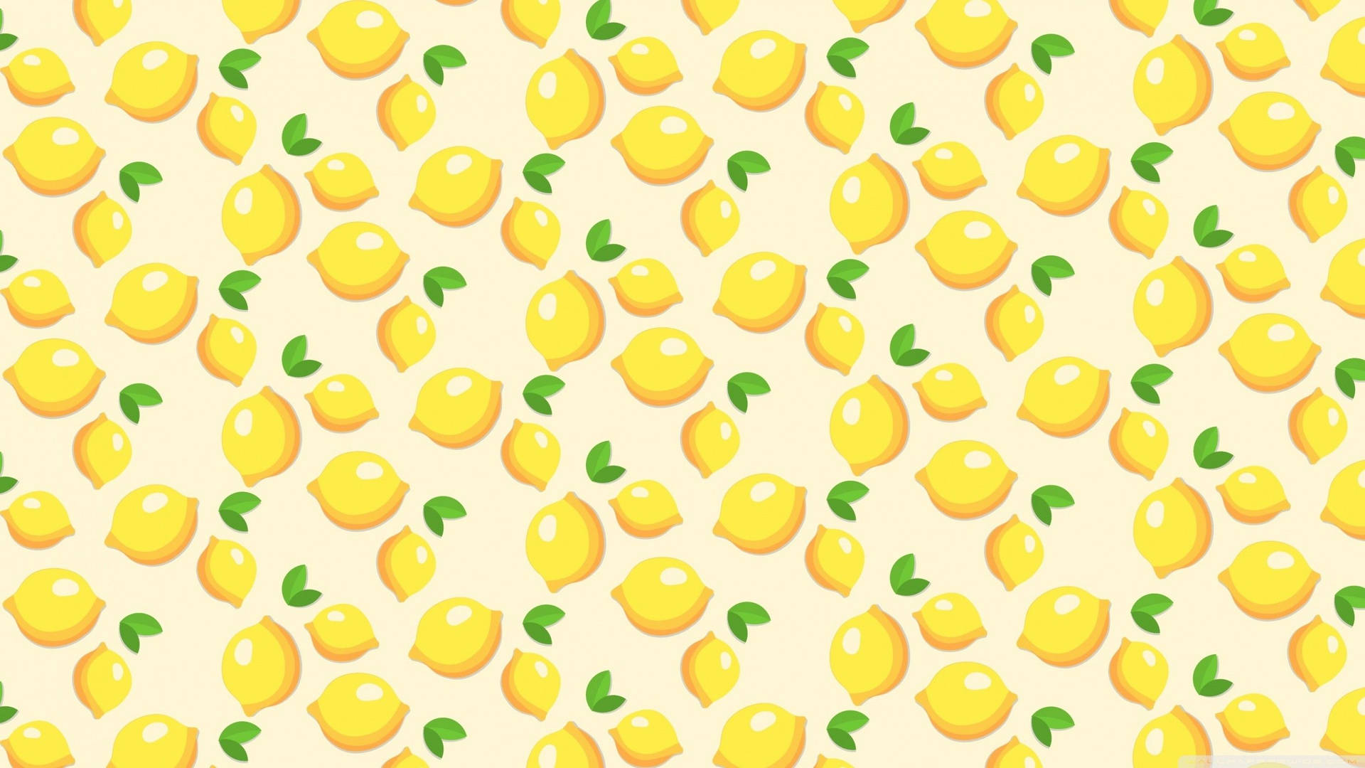 Download Aesthetic Lemon Pattern Laptop Wallpaper