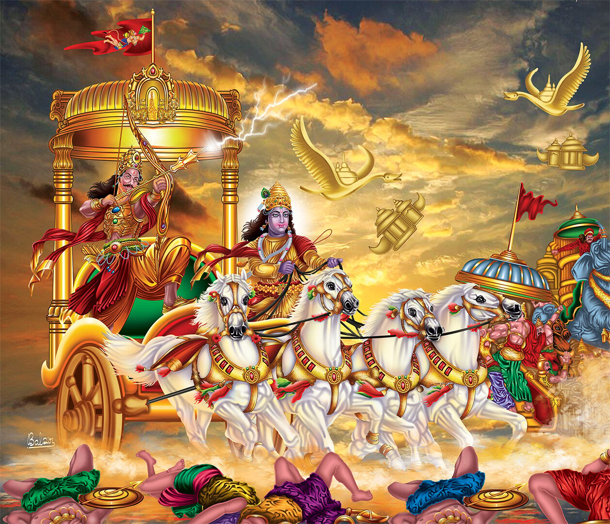 Mahabharat War Scene