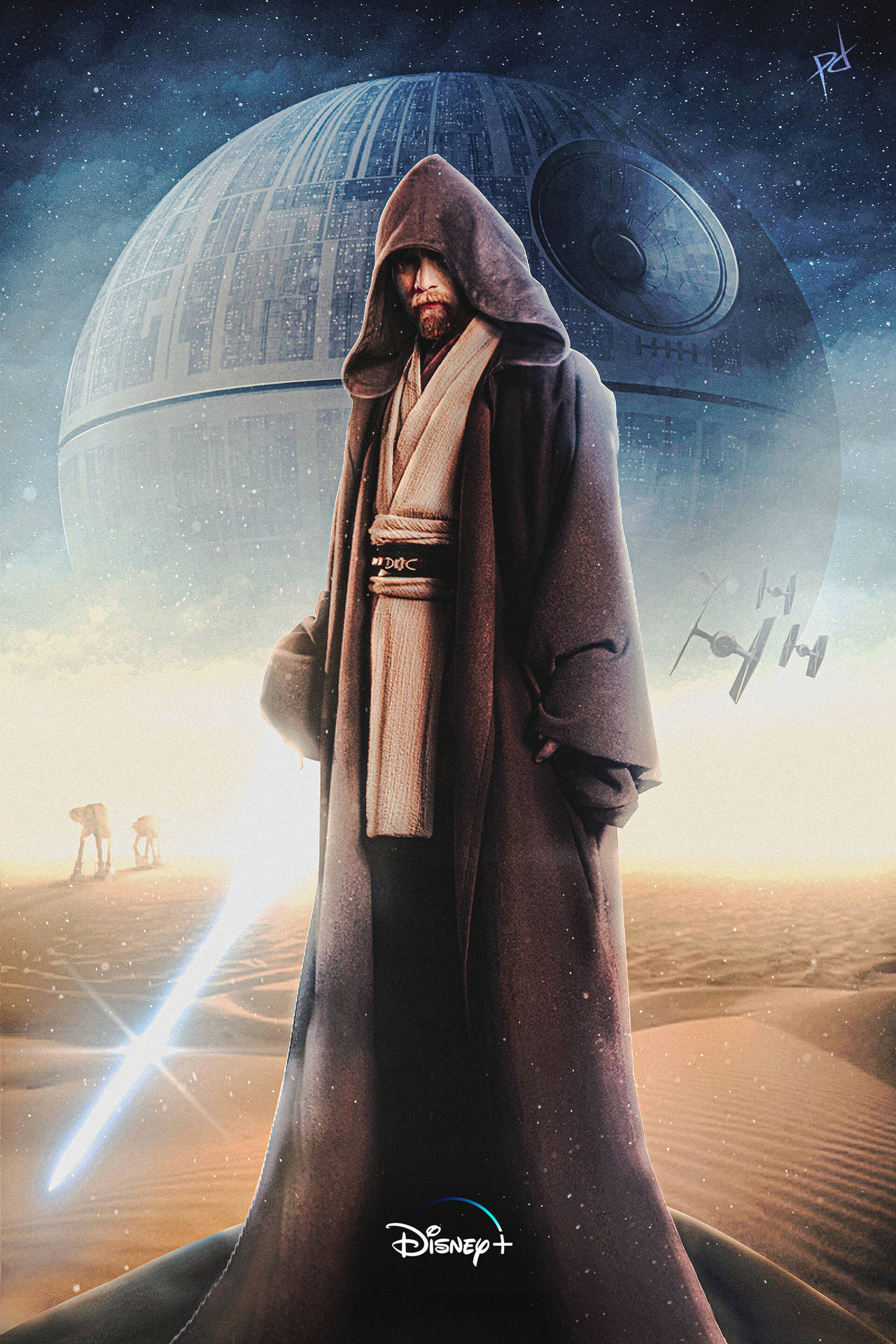 Download Obi Wan Kenobi Death Star Wallpaper