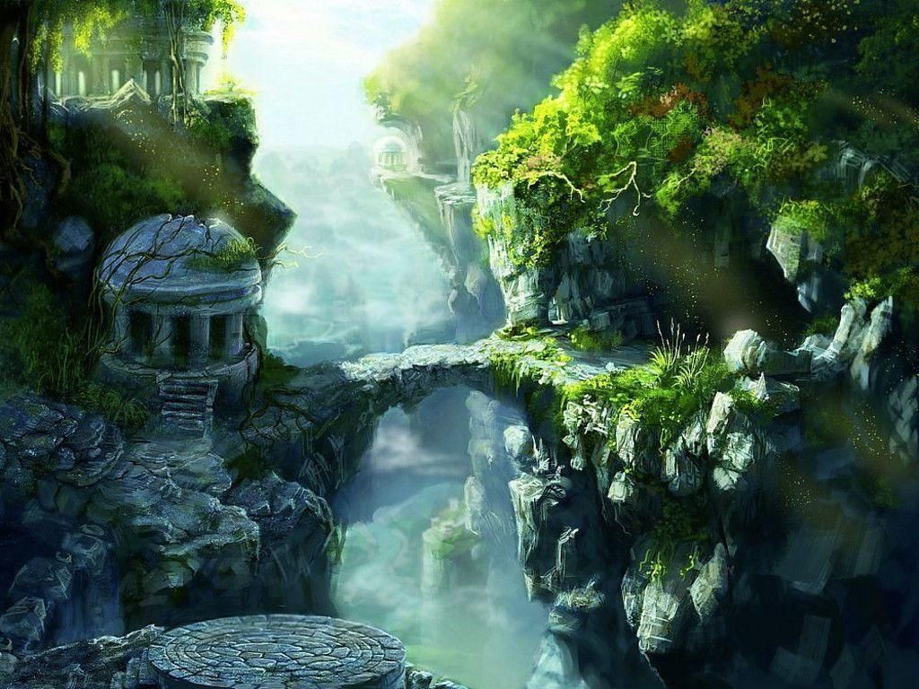 Bridge to fantasyland Wallpaper Of. Fantasy image, Fantasy, Artistic wallpaper