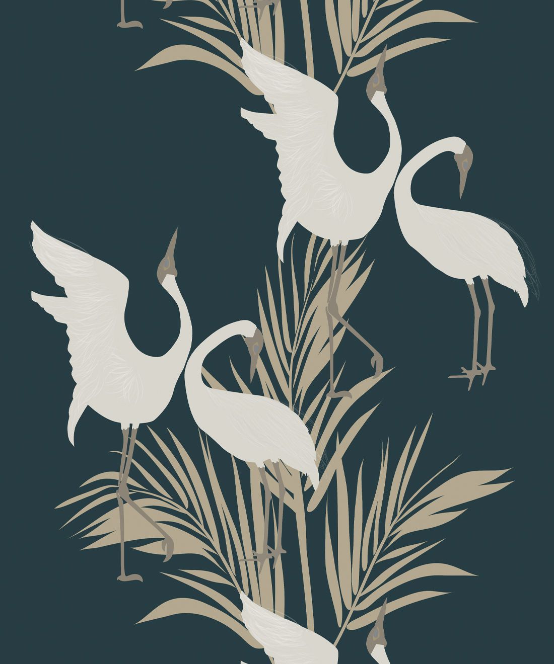 Bird Wallpaper USA • Featuring Flamingos & Cranes