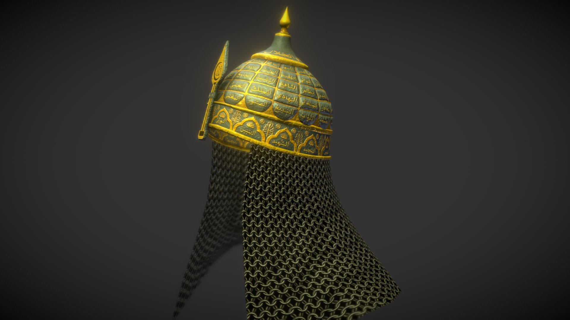 Helm of conqueror (Fatih sultan Mehmed) model by 3DBazaar [ad47f13]