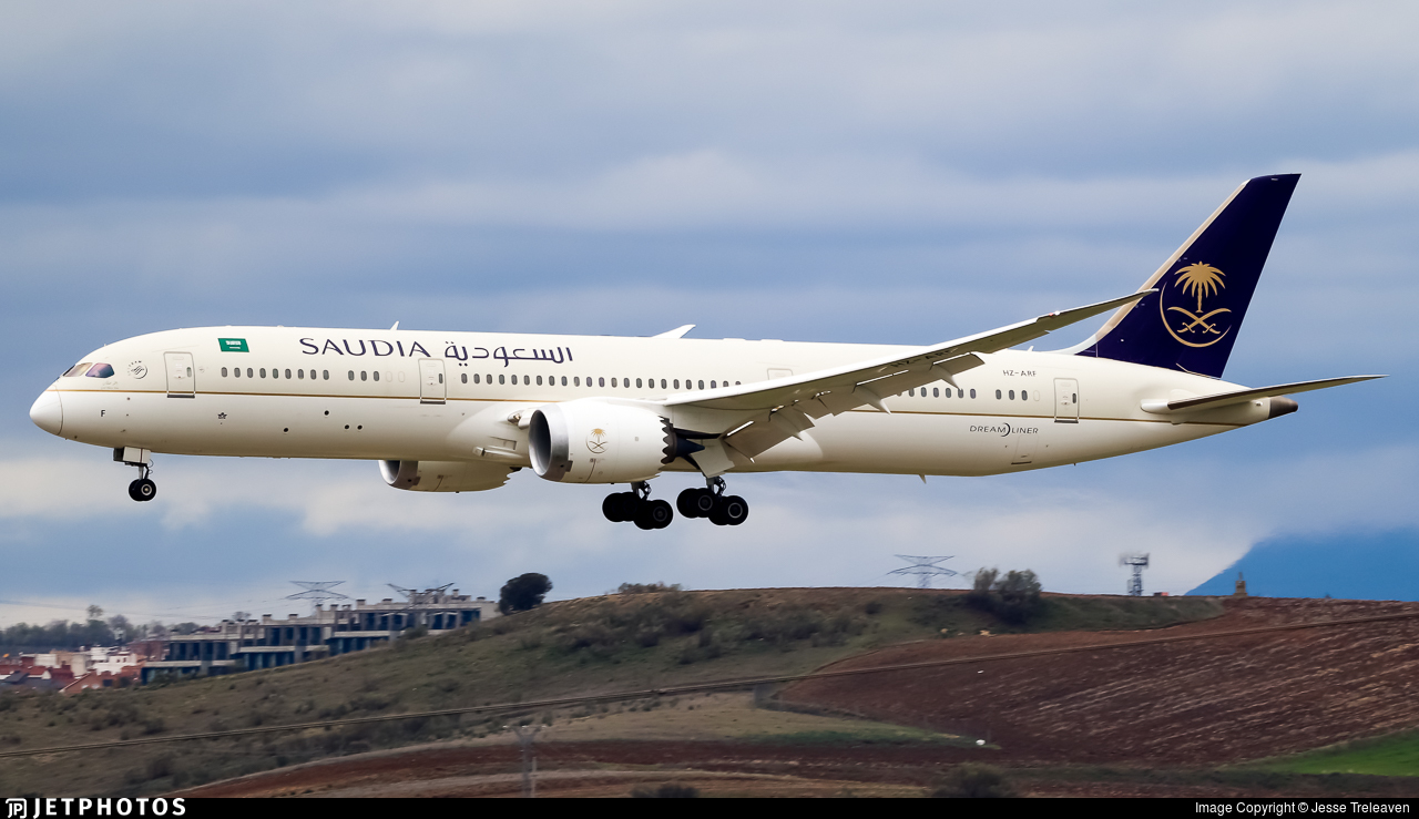 HZ ARF. Boeing 787 9 Dreamliner. Saudi Arabian Airlines
