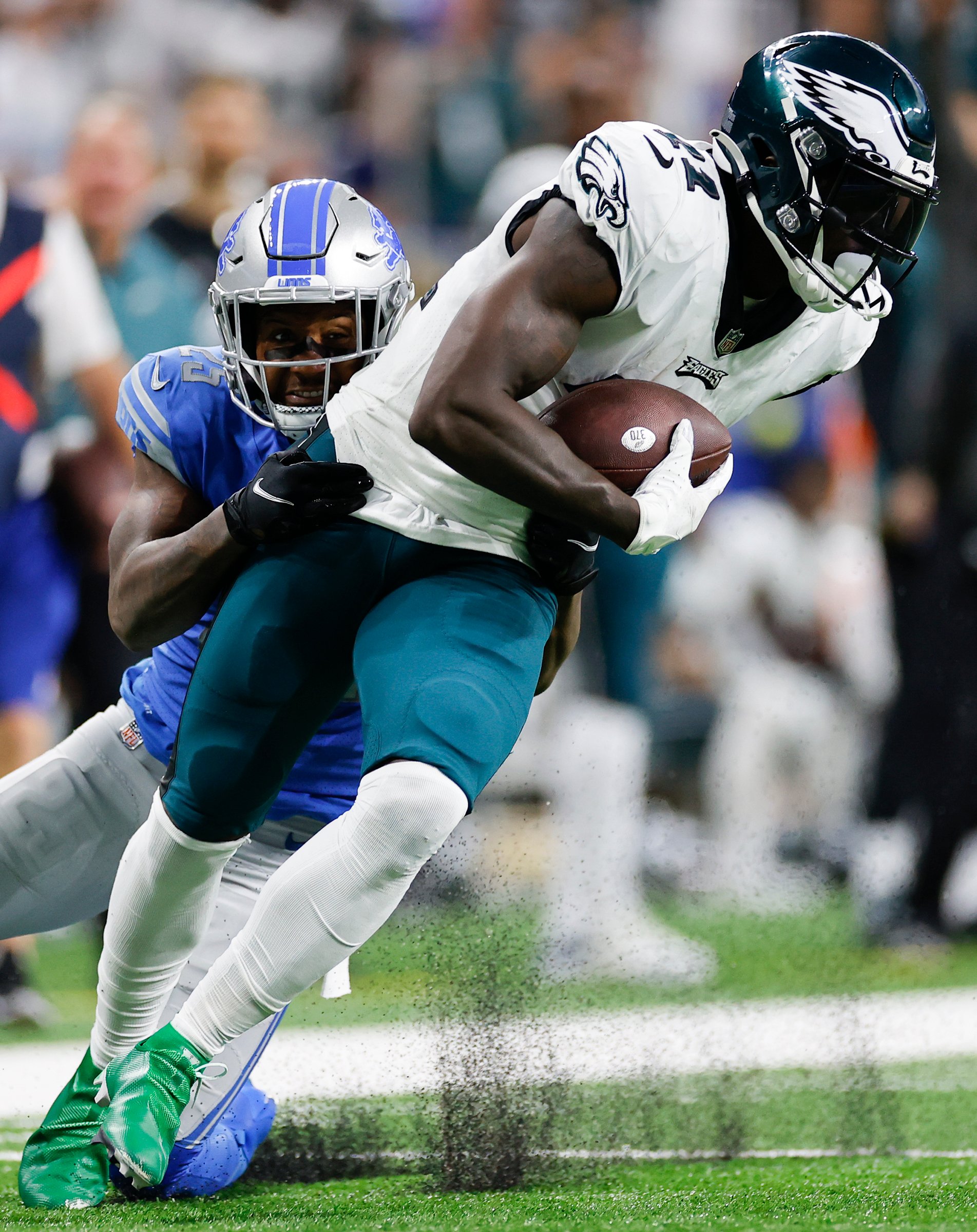 A.J. Brown, Philadelphia Eagles Win 38 35 In Season Opening Shootout With Detroit Lions