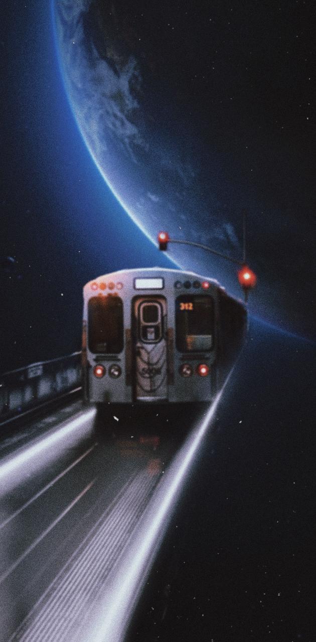 Space Train wallpaper