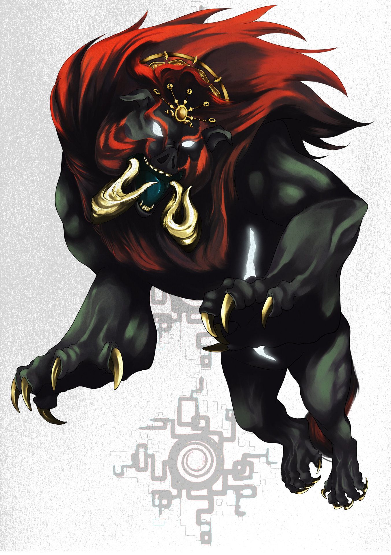 Dark Beast Ganon, Lívia Chauar. Zelda twilight princess, Zelda art, Legend of zelda memes