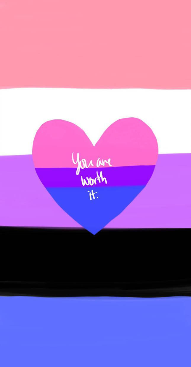 The Bisexual Flag With A Worth It