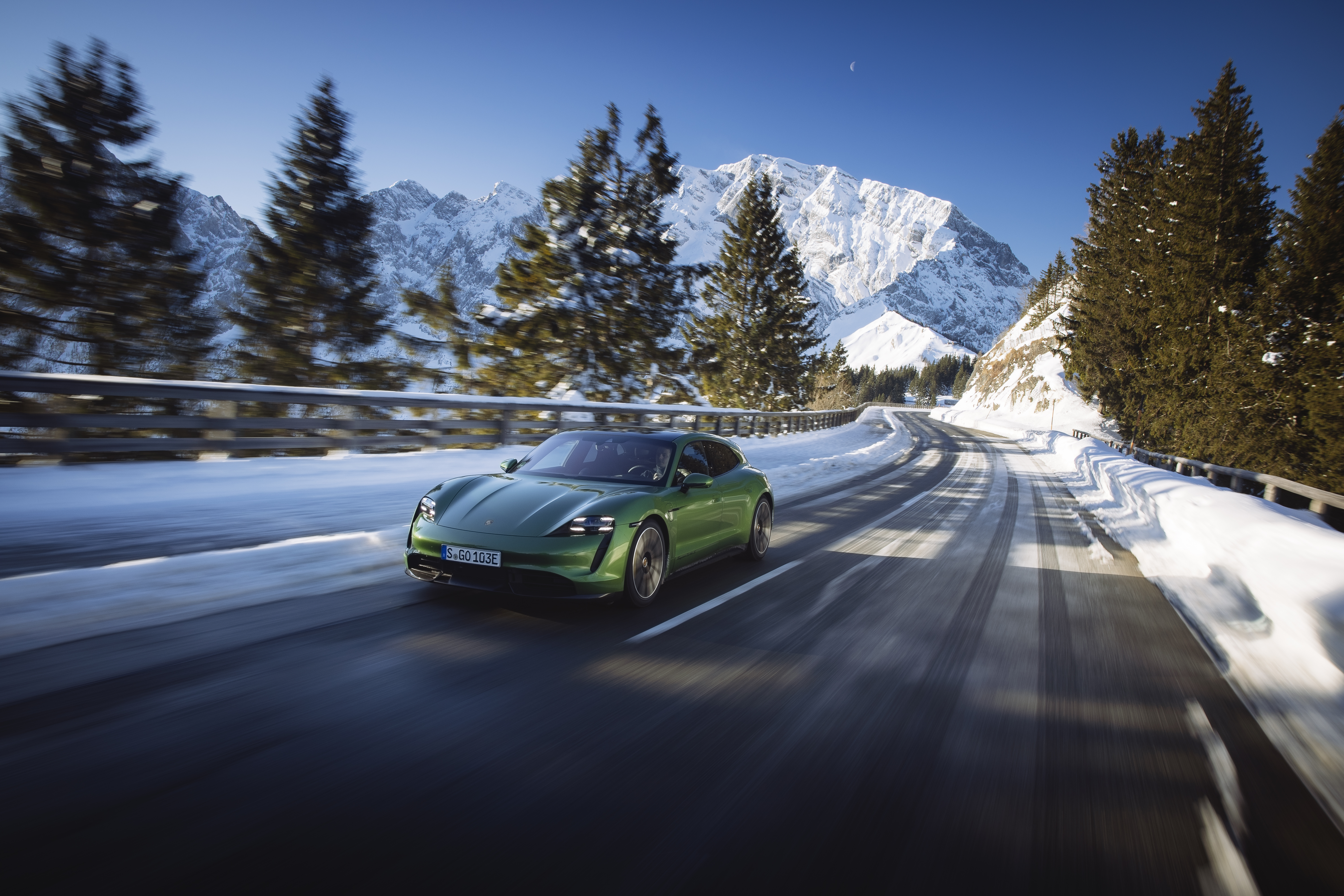 4K Green Car Wallpaper and Background Image