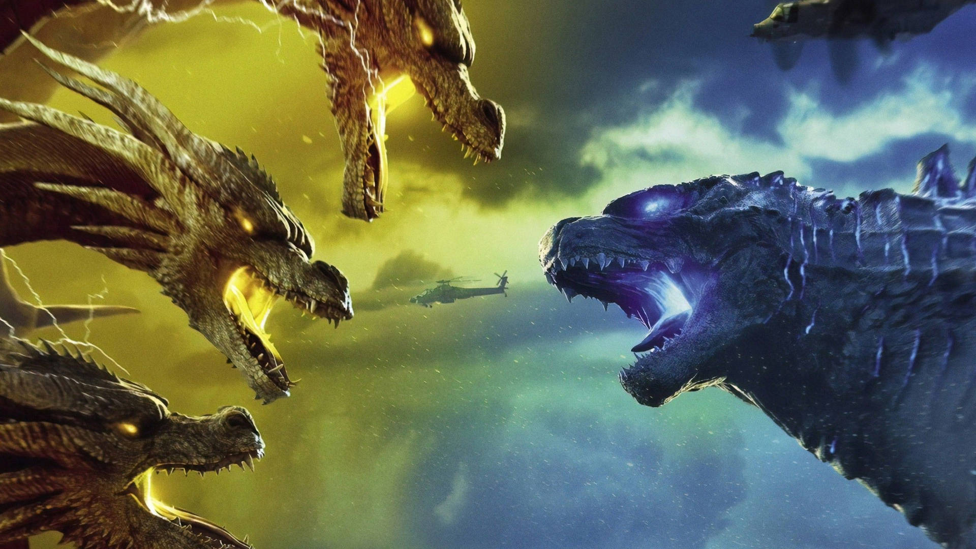 Download Godzilla Versus King Ghidorah Wallpaper