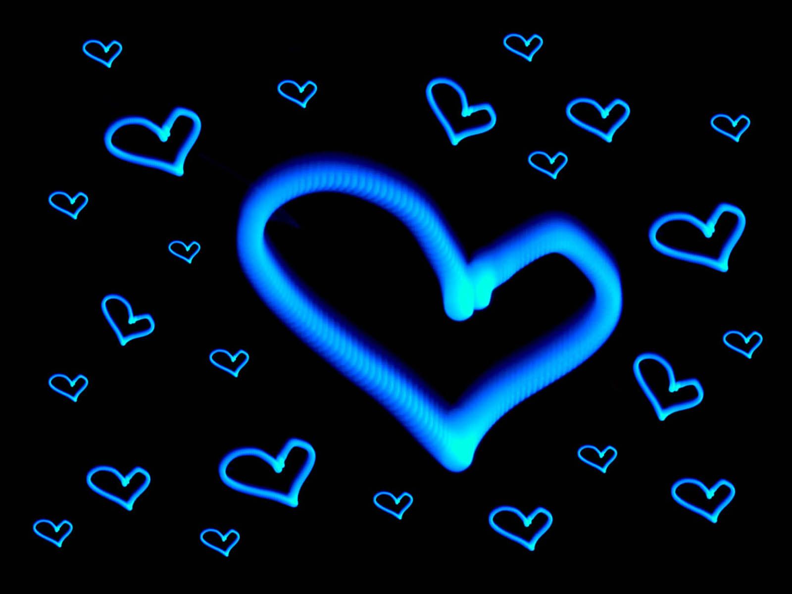 Blue Heart Wallpaper Free Blue Heart Background