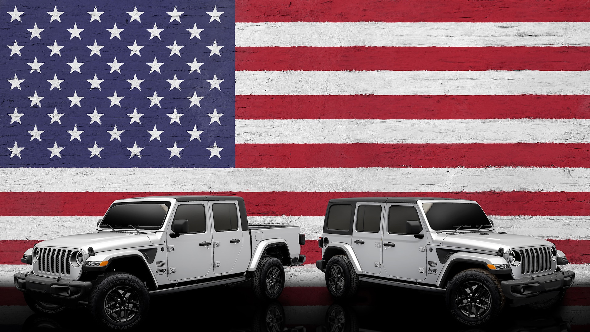 Minimal Stars and Stripes for the 2023 Jeep Wrangler and Gladiator Freedom Editions