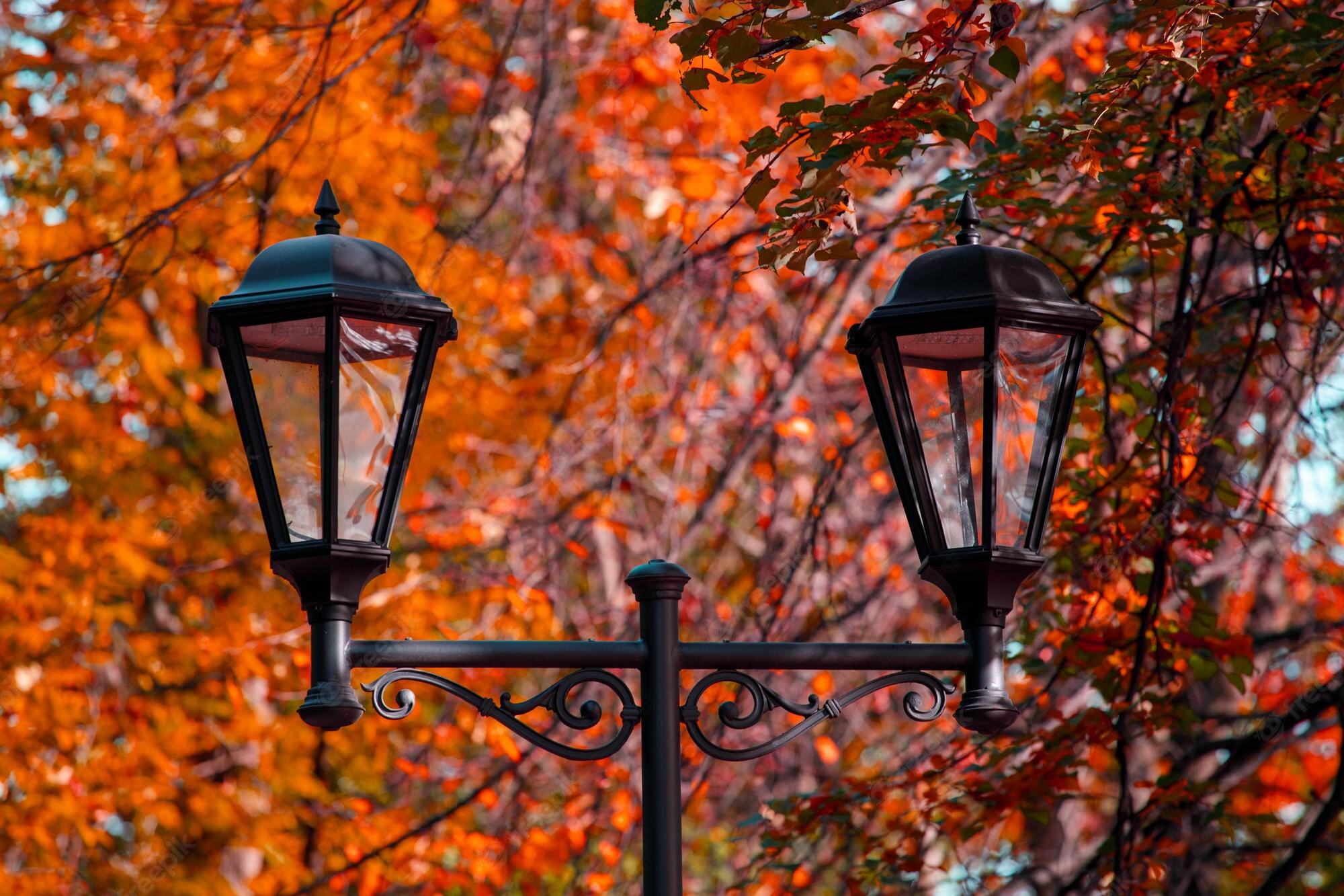 Autumn Street Lamp Wallpapers - Wallpaper Cave