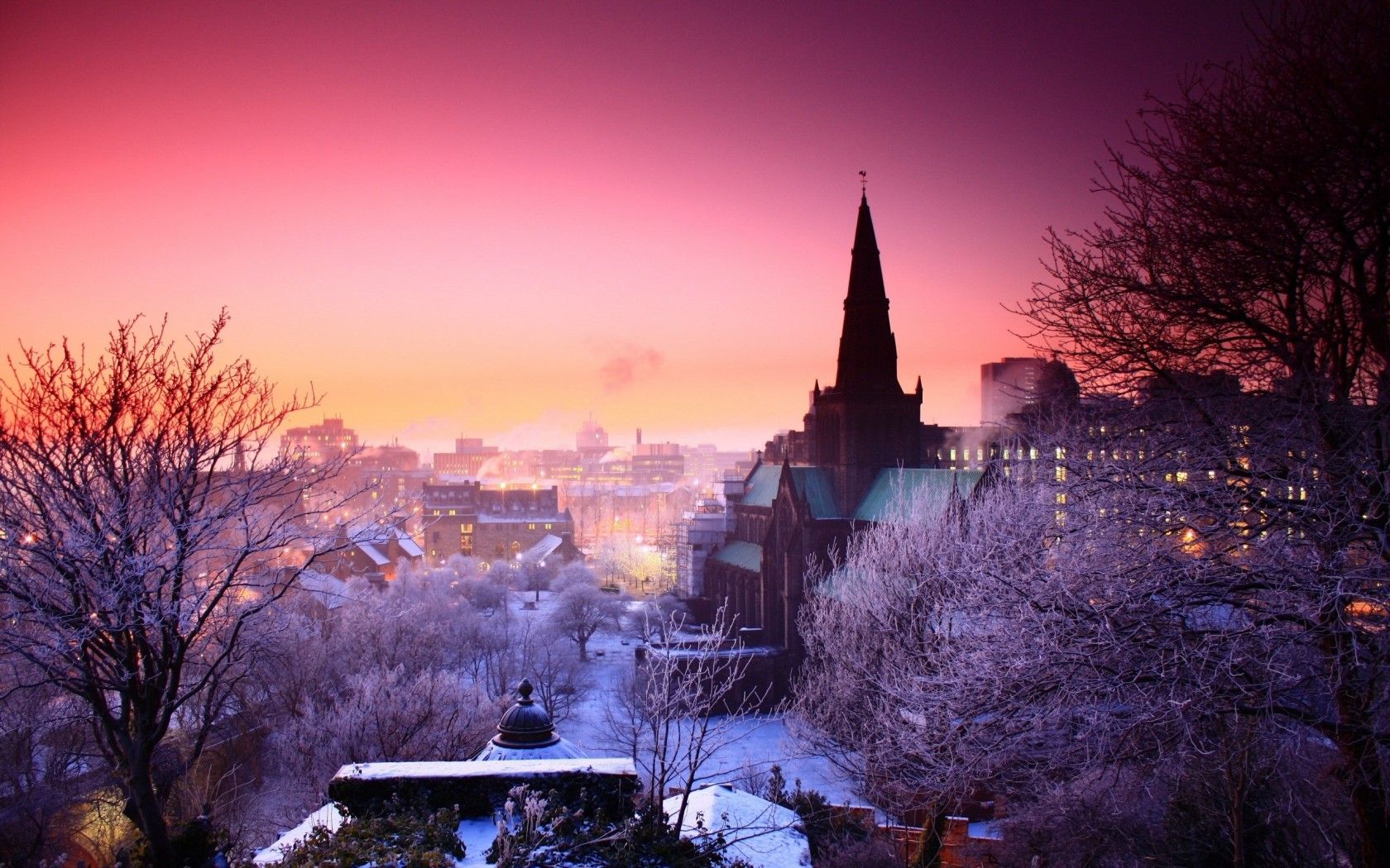 Winter in the City. Glasgow cathedral, Winter city, Scotland wallpaper