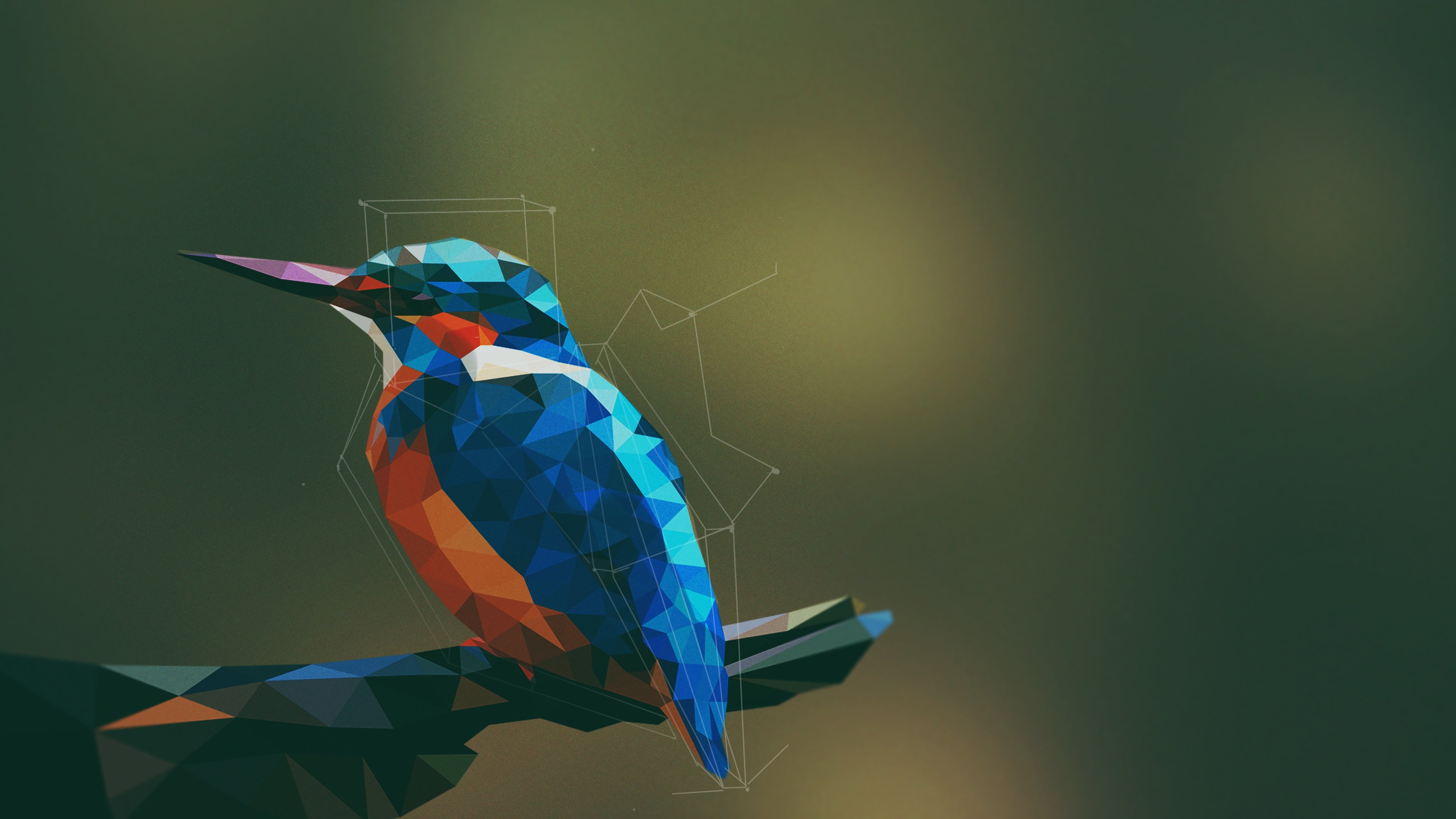 Abstract Bird Digital Art Wallpaper 4k Ultra HD