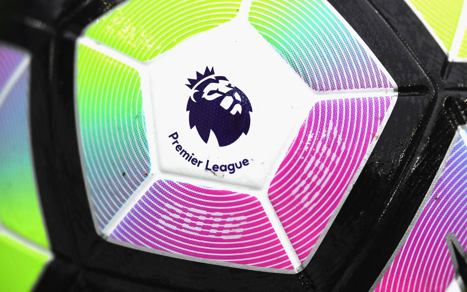 Download Premier League Logo On Soccer Ball Wallpaper