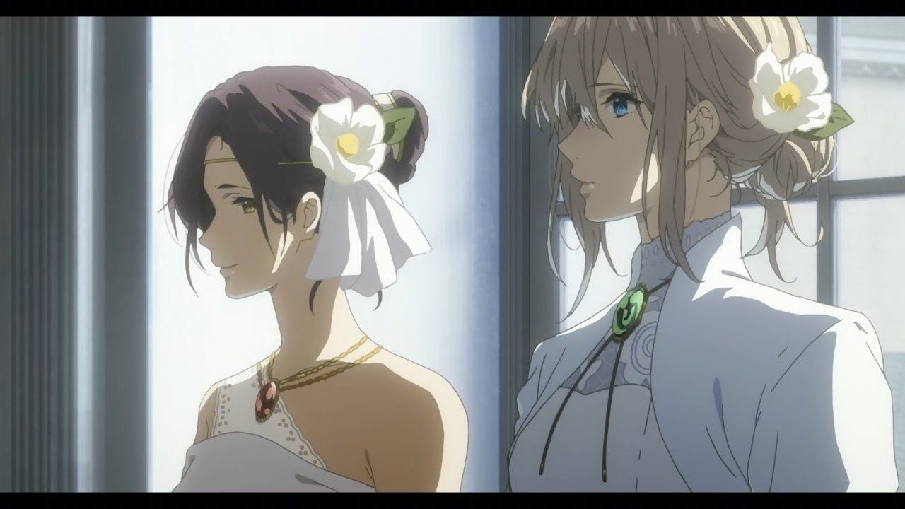 Violet And Emi Isabella Dance Scene Evergarden. Aesthetic Anime, Violet Evergarden Wallpaper, Scene Anime