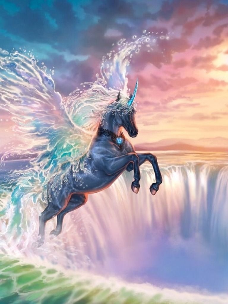 Magical Unicorn And Pegasus Desktop Wallpaper