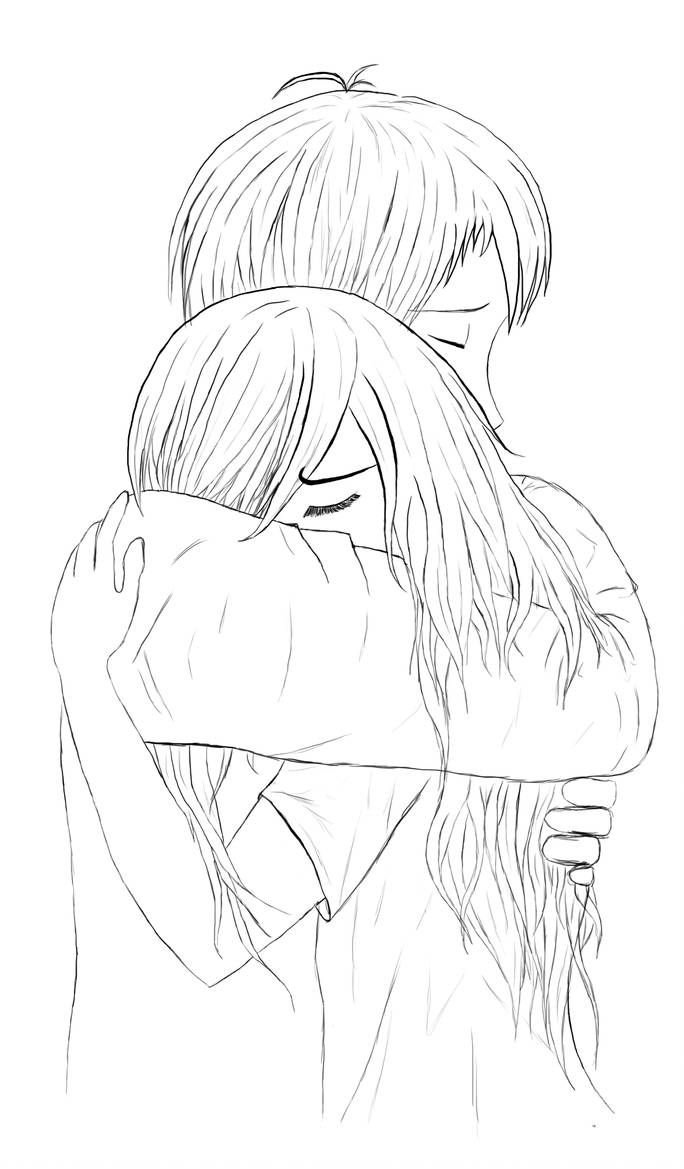 Hug Day Drawing  Hug Drawing Easy For Beginners  Couple Hug Drawing   Pencil Sketch  YouTube