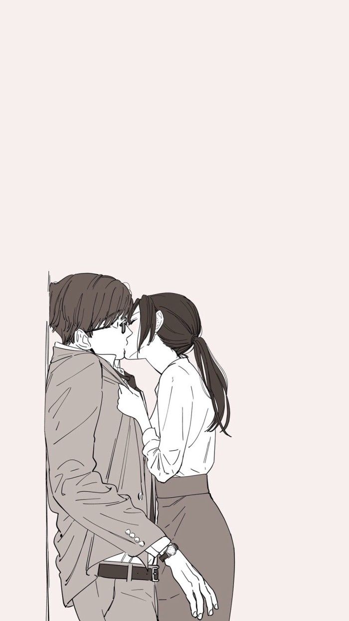 LOVE Wallpaper에 있는 Lumi님의 핀. 귀여운 커플 만화, 아니메 커플, 귀여운 애니메이션 커플