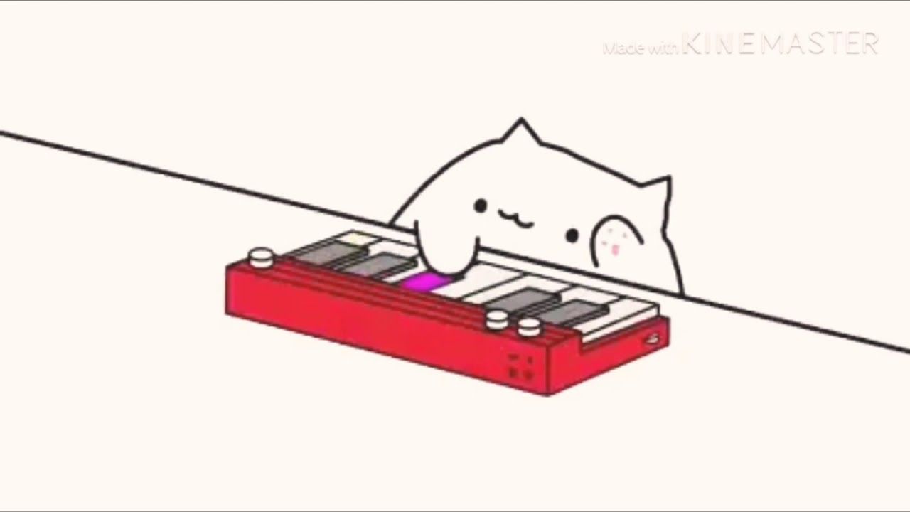 Cat Plays Piano animated. Cat playing, Super funny videos, Piano video