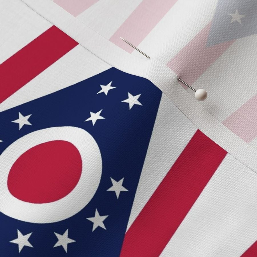Ohio flag Fabric