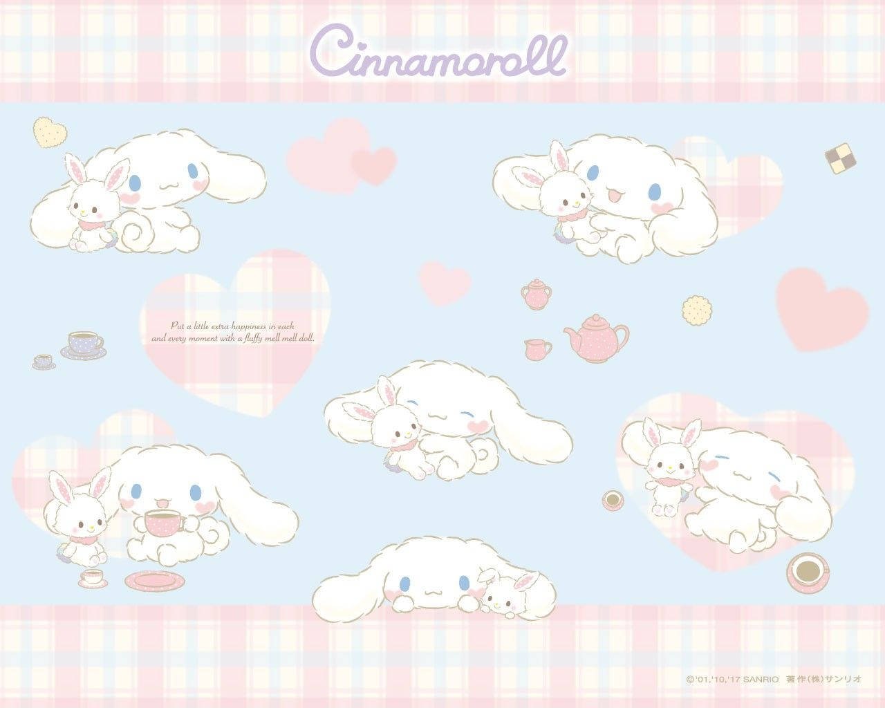 Download Cinnamoroll With Mell Mell Doll Wallpaper