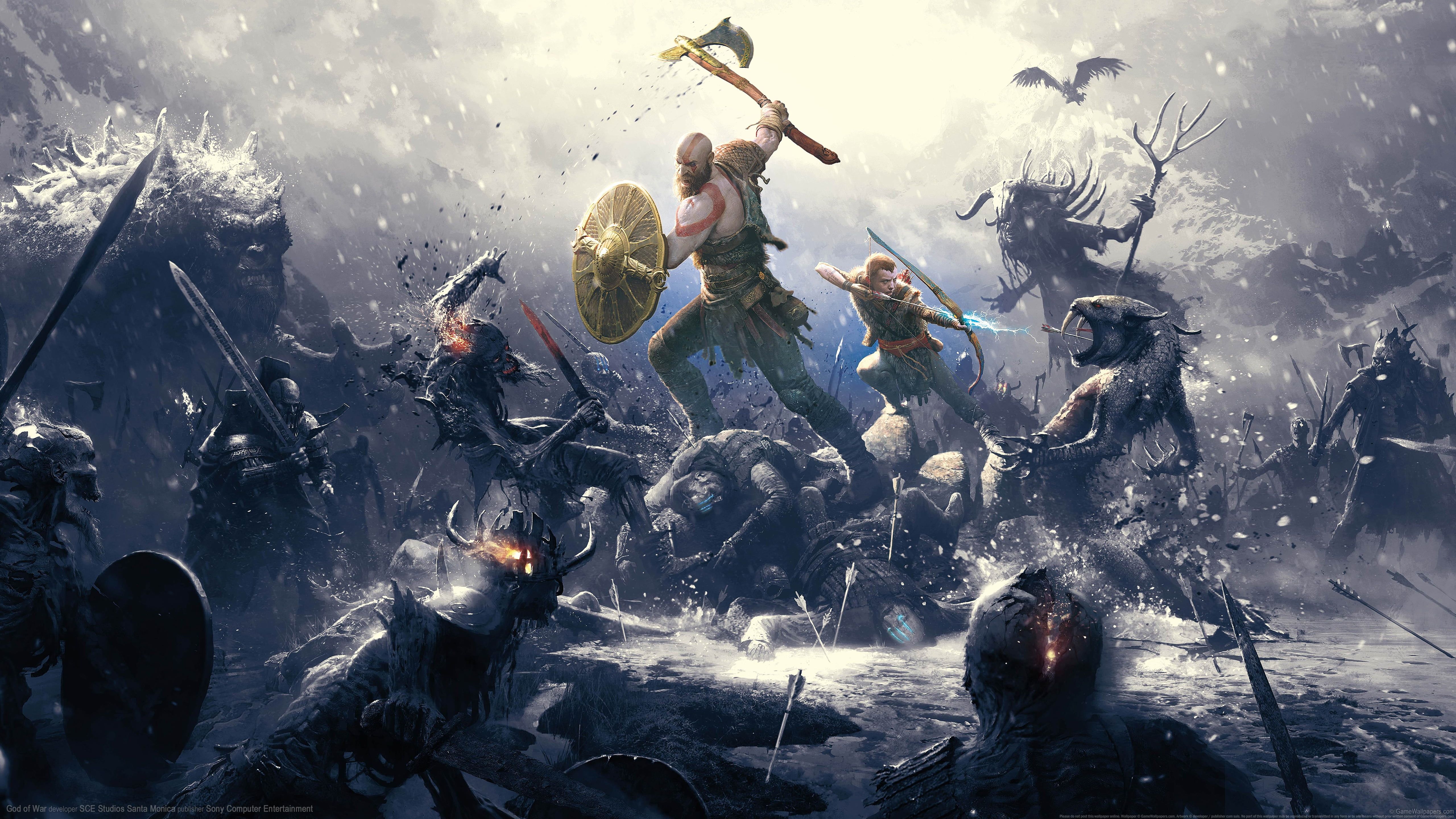 God of War God of War digital art Video Game Art video games #Kratos K #wallpaper #hdwallpaper #desktop. God of war, Digital wallpaper, Game art