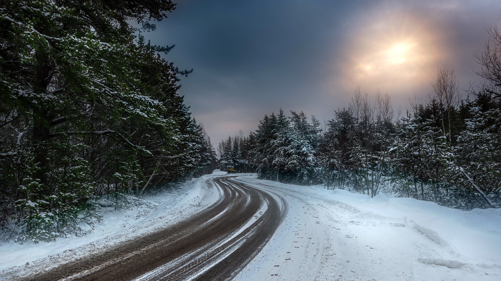 road, Winter, Landscape, Nature HD Wallpaper / Desktop and Mobile Image & Photo
