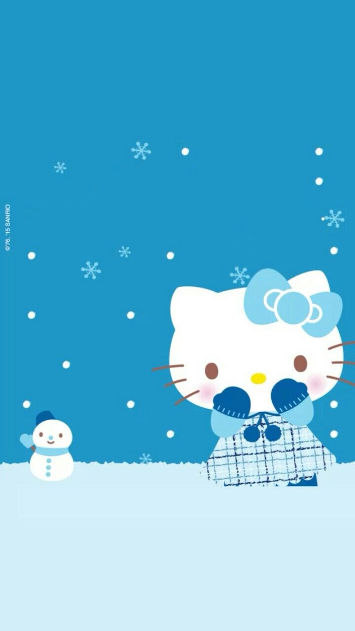 Hello Kitty phone wallpaper snow. Hello kitty background, Hello kitty picture, Hello kitty image