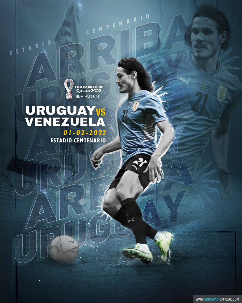Edi Cavani Official Uruguay!! #URUGUAY vs #VENEZUELA #Eliminatorias #Qatar2022