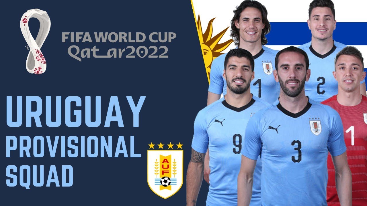 URUGUAY Provisional Squad For FIFA World Cup Qatar 2022
