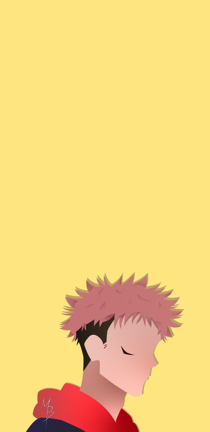 Yuji Itadori Minimalist Wallpaper. Anime wallpaper phone, Anime wallpaper iphone, Anime background