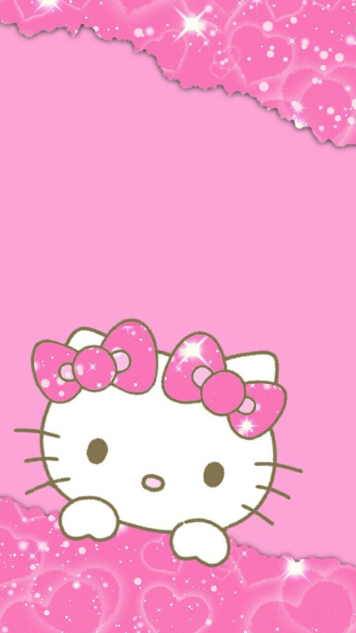 wallpaper #hellokitty #sanrio #pink #kawaii. Wallpaper ponsel, Desain, Gambar