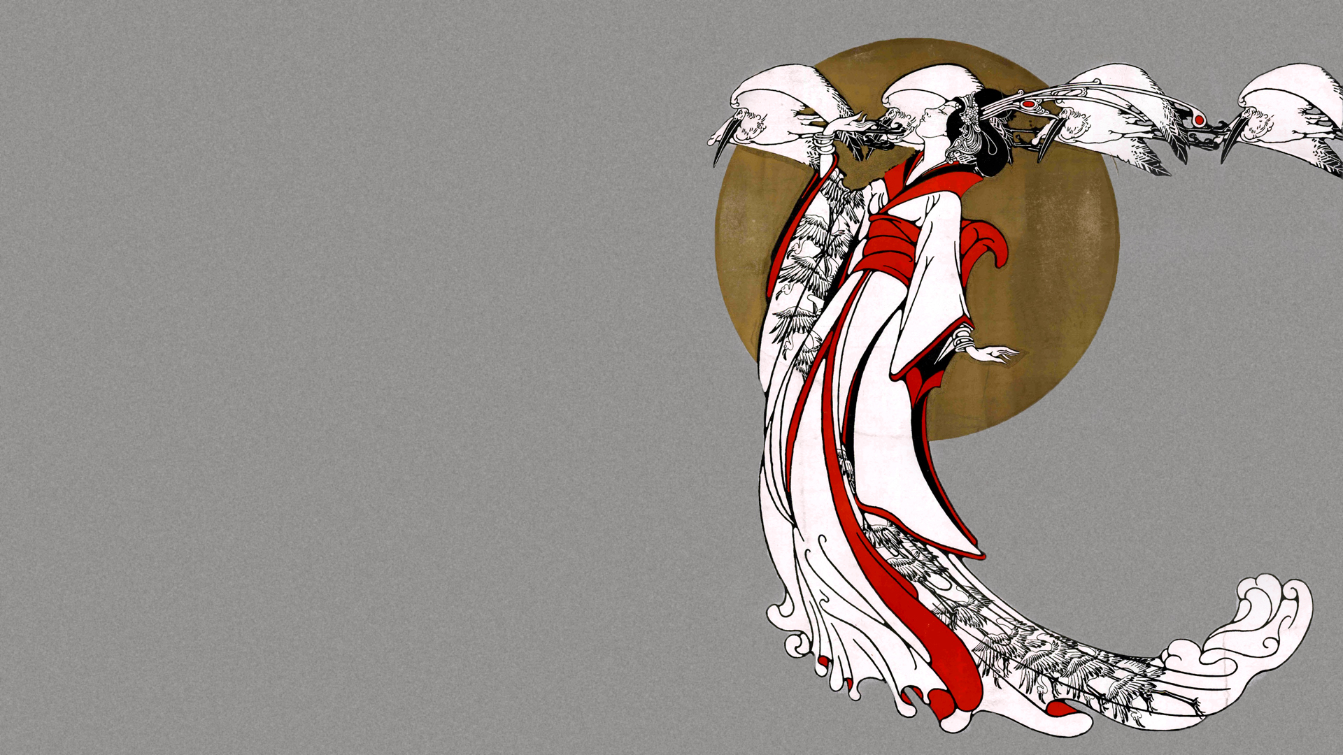 asian, Oriental, Women, Girl, Brunettes, Geisha, Kimono, Smoke, Culture, Vector Wallpaper HD / Desktop and Mobile Background