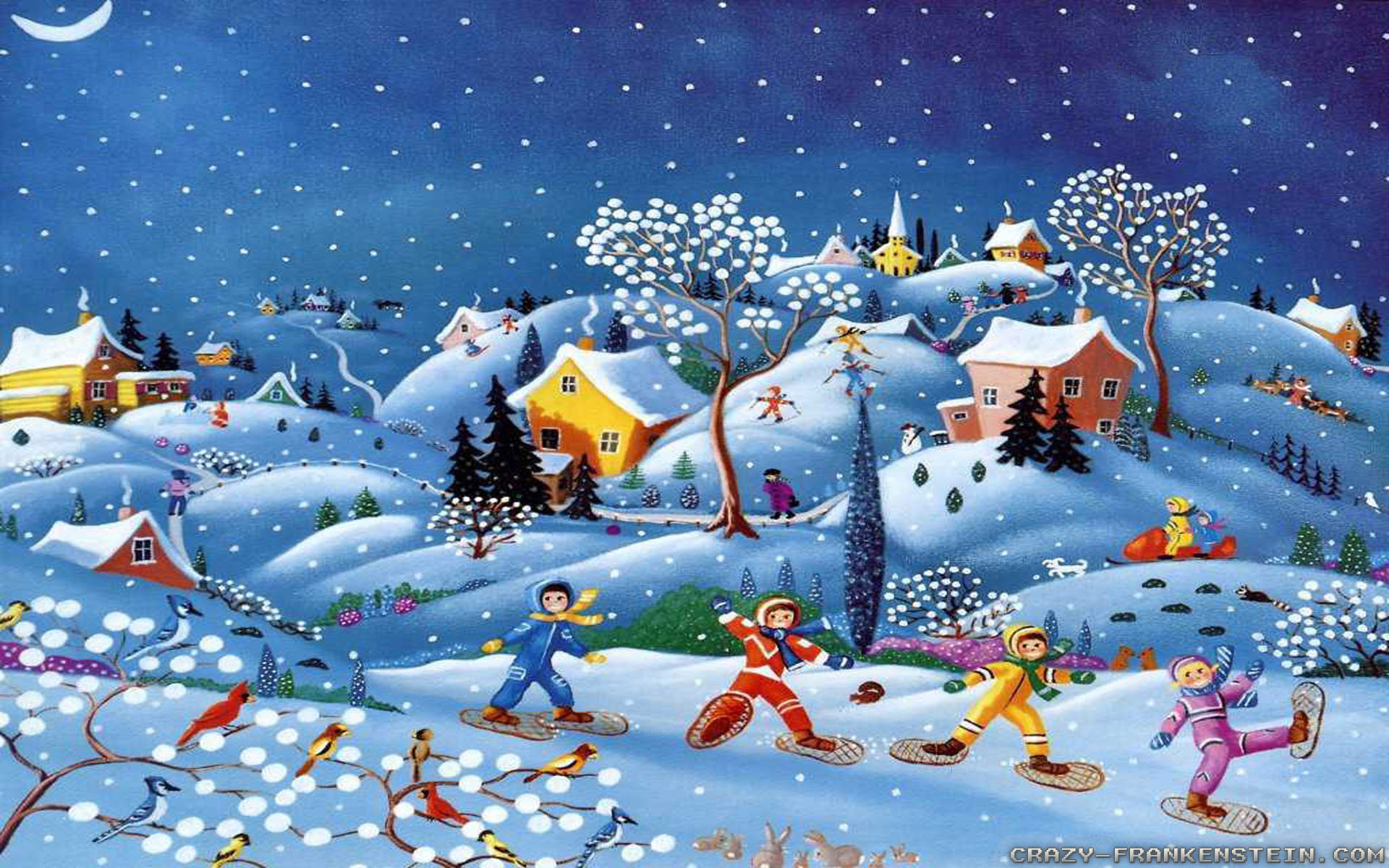 Winter Christmas wallpaper 3