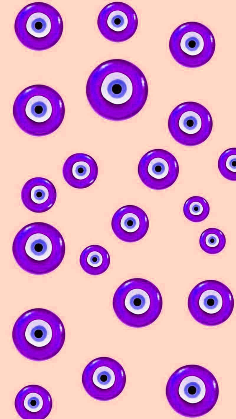 seamless pattern with pink evil eye vector  symbol of protection Stock  Vector Image  Art  Alamy