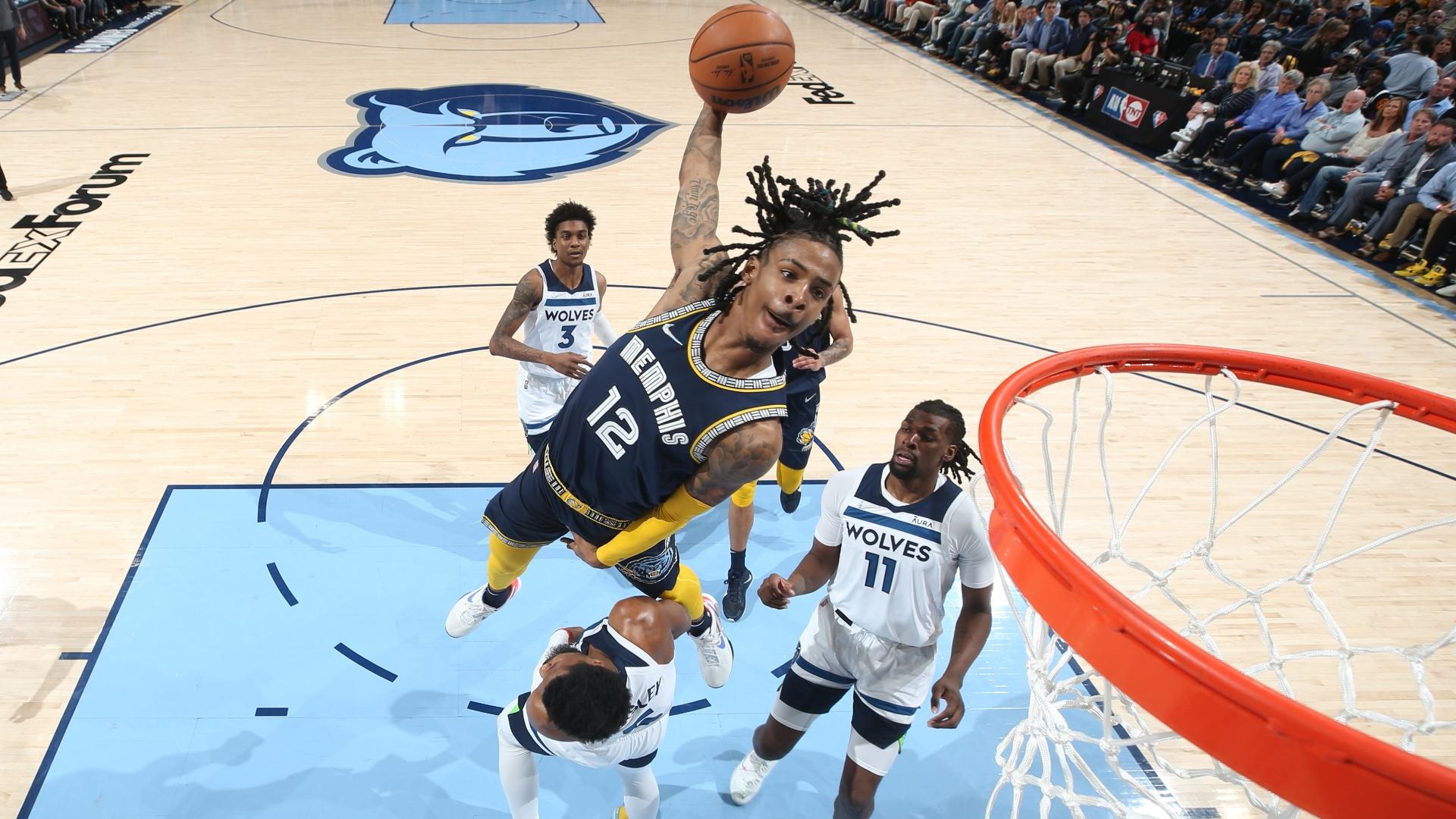 Grizzlies Star Ja Morant Throws Down 'jaw Breaker' Poster Dunk Of The Playoffs Vs. Timberwolves