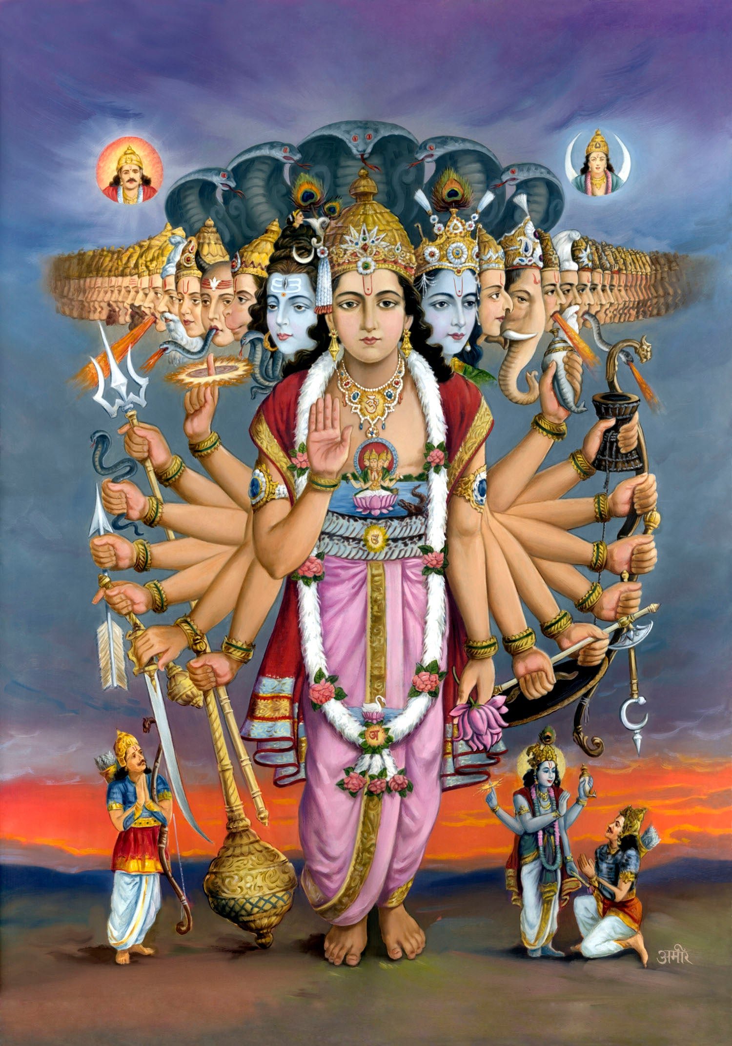 1440x900 Lord Krishna Krishna Virat Swaroop Wallpaper Hd Images