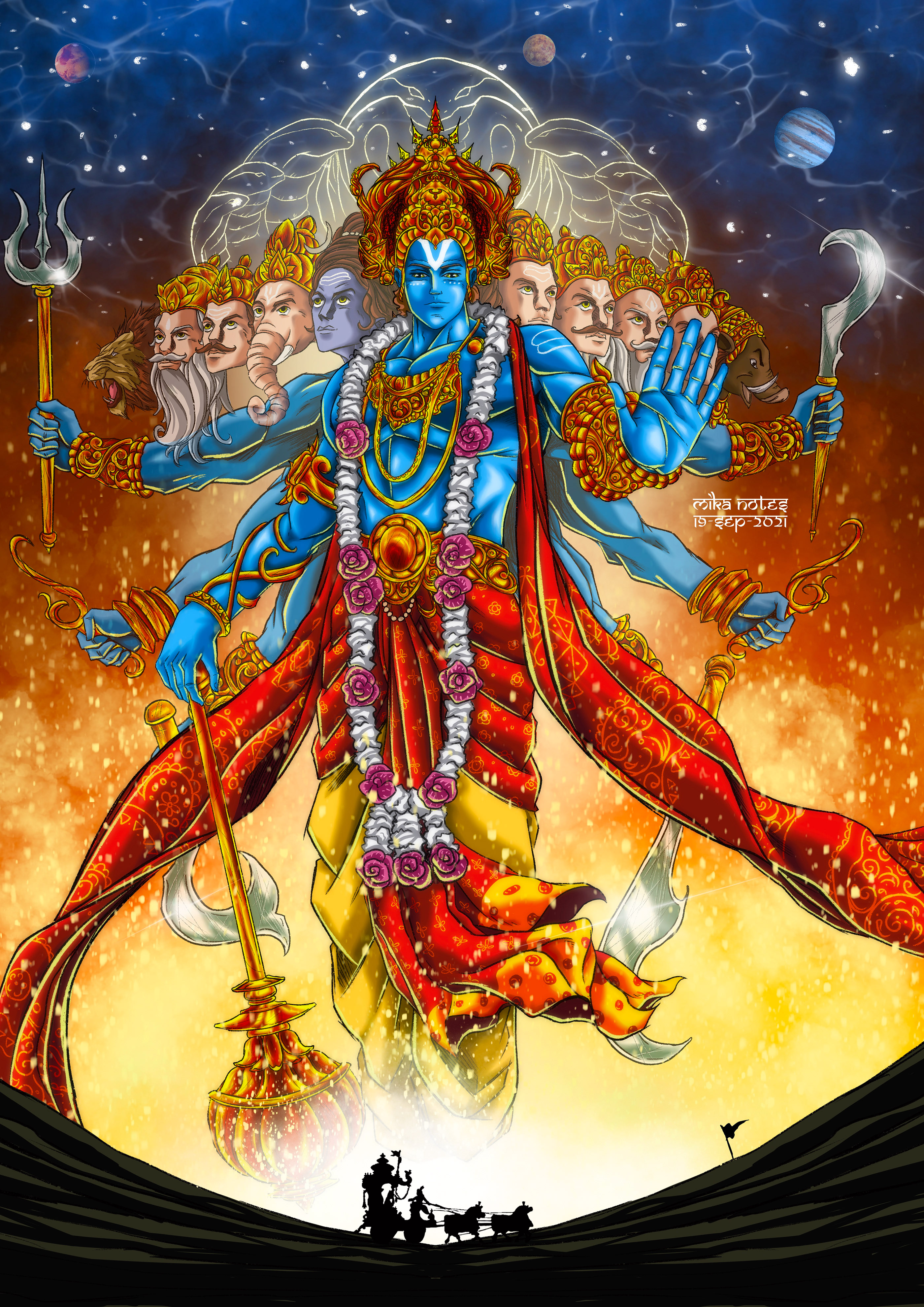 1440x900 Lord Krishna Krishna Virat Swaroop Wallpaper Hd Images