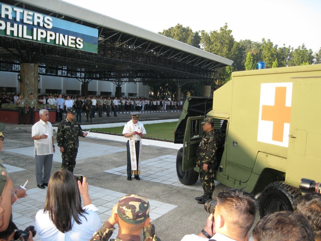 Ambulances delivered to support Philippine armed forces. Article. The United States Army