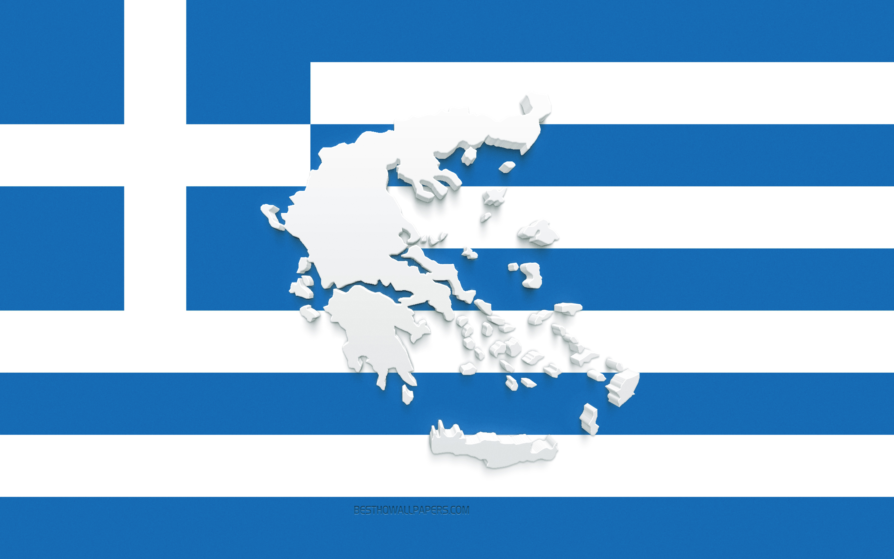 Download wallpaper Greece map silhouette, Flag of Greece, silhouette on the flag, Greece, 3D Greece map silhouette, Greece flag, Greece 3D map for desktop with resolution 2880x1800. High Quality HD picture wallpaper