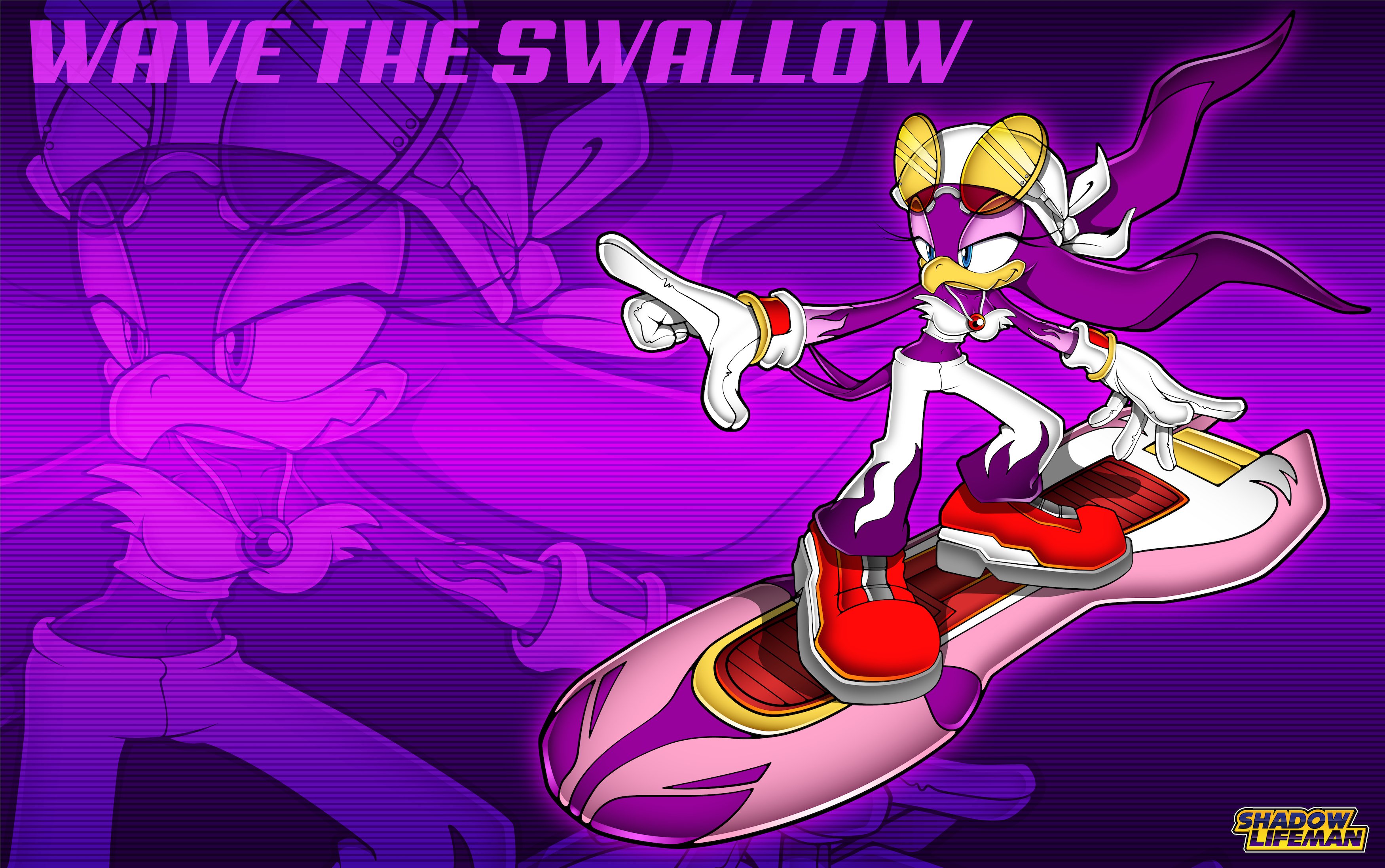 ShadowLifeman Aros The Swallow (v1) #SonicTheHedgehog #sonicriders #sega #sonicfanart