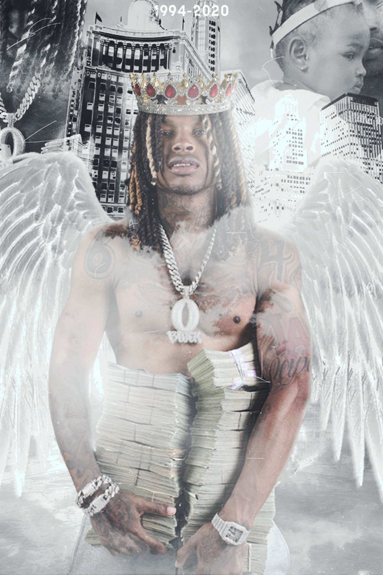 King Von 'Angel Stacks' Poster